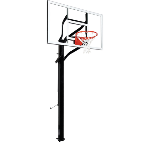 Image of Extreme Series 60" Adjustable In Ground Basketball Hoop - Glass Backboard