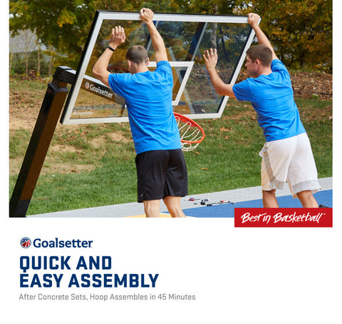 Image of Launch Series 60" In-Ground Basketball Hoop - Acrylic Backboard