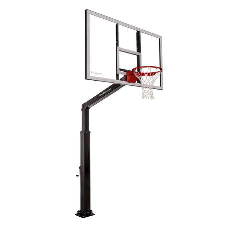 Image of Launch Pro Series 72" In-Ground Basketball Hoop - Glass Backboard