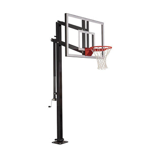 Extreme Series 54" In Ground Basketball Hoop - Glass Backboard