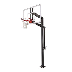 Extreme Series 54" In Ground Basketball Hoop - Glass Backboard